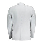 Gant White Cotton Men Jacket GA-37359-IT46 | S
