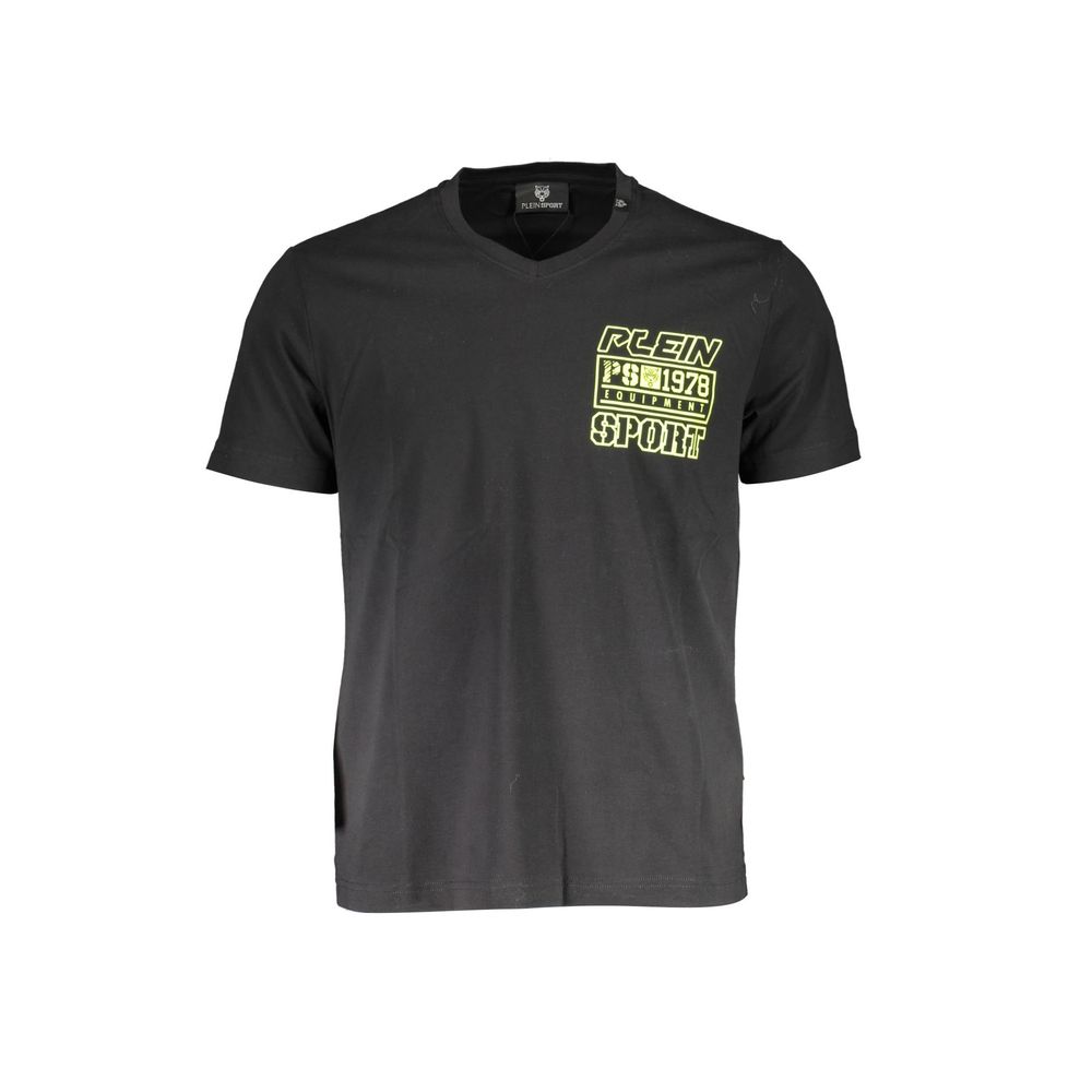 Plein Sport Black Cotton T-Shirt