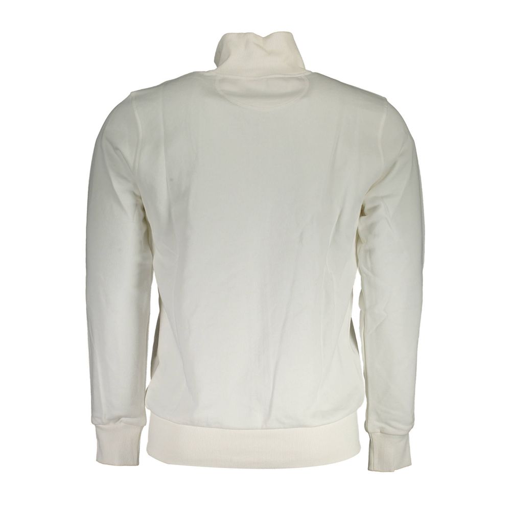 La Martina White Cotton Sweatshirt
