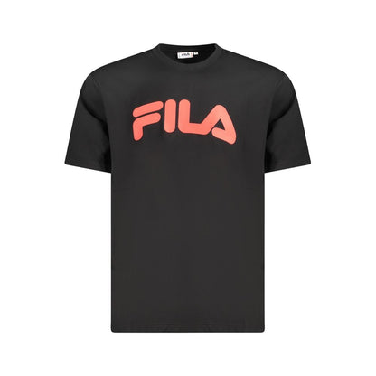 Fila Black Cotton T-Shirt