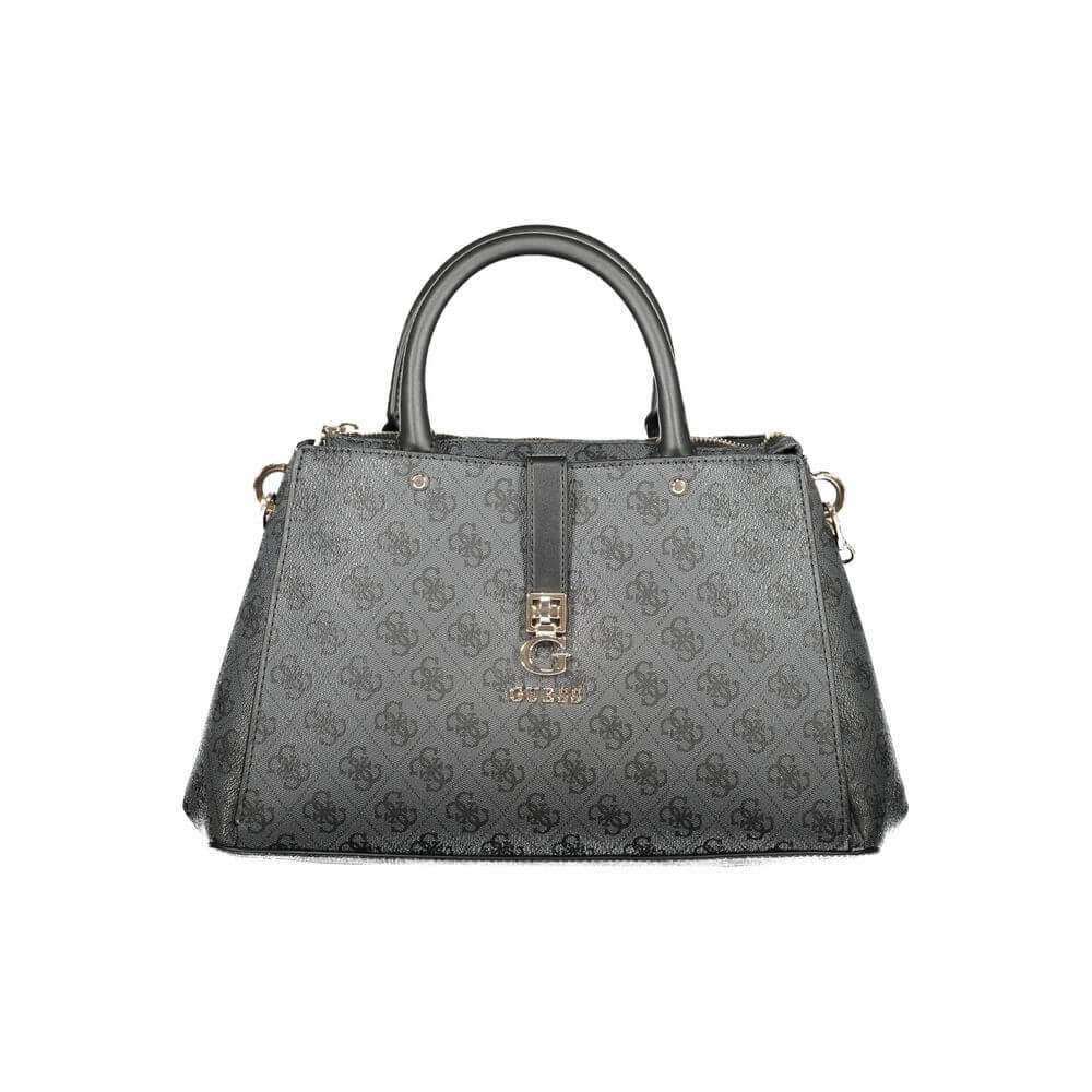 Front view with bag zipped and handles upright.