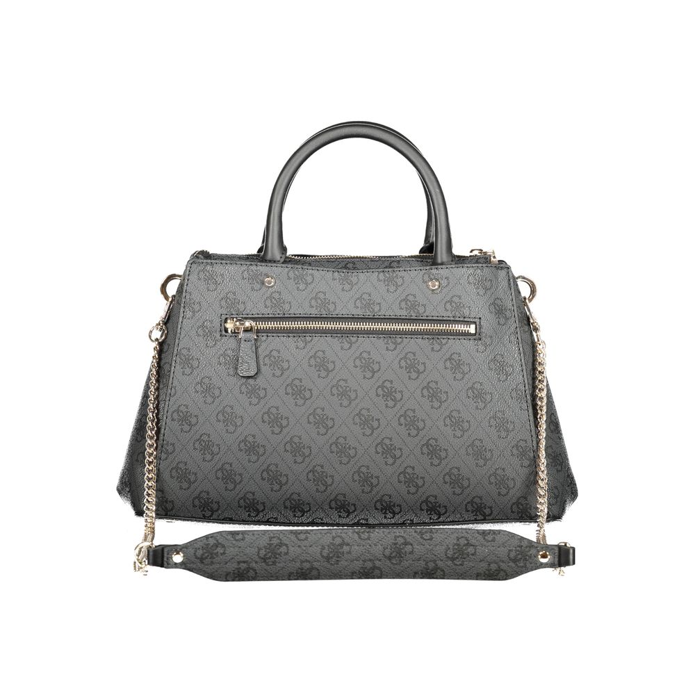 Front view with bag zipped and handles upright.