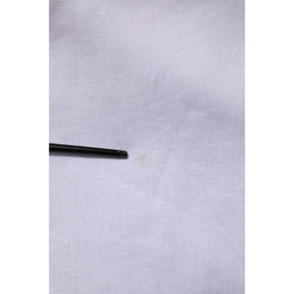 Dolce & Gabbana White Linen Long Sleeves Casual Men Shirt