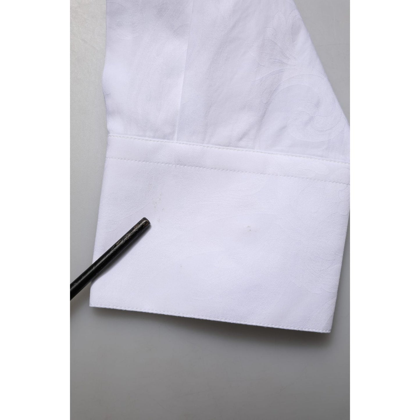 Dolce & Gabbana White MARTINI Cotton Long Sleeve Formal Shirt