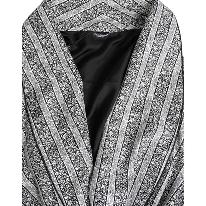 Dolce & Gabbana Multicolor Floral Robe Coat Wrap Jacket
