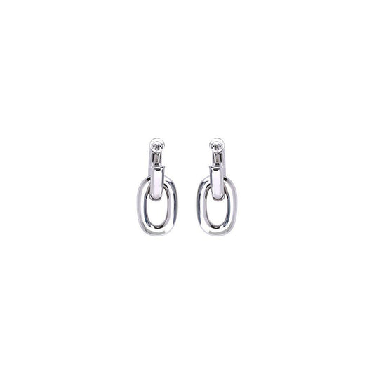 Rabanne Double XL Link Earrings RA-20HBB0024MET083P040-ONE SIZE