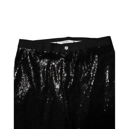 Dolce & Gabbana Black Sequined Embellishment Pants