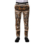 Dolce & Gabbana Multicolor Floral Print Dress Pants