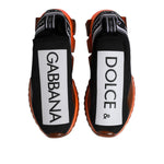 Dolce & Gabbana Black White Slip On Sorrento Sneakers Shoes