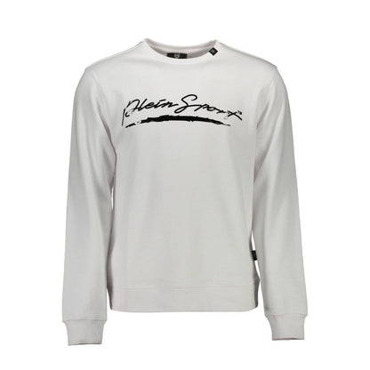 Plein Sport White Cotton Sweatshirt