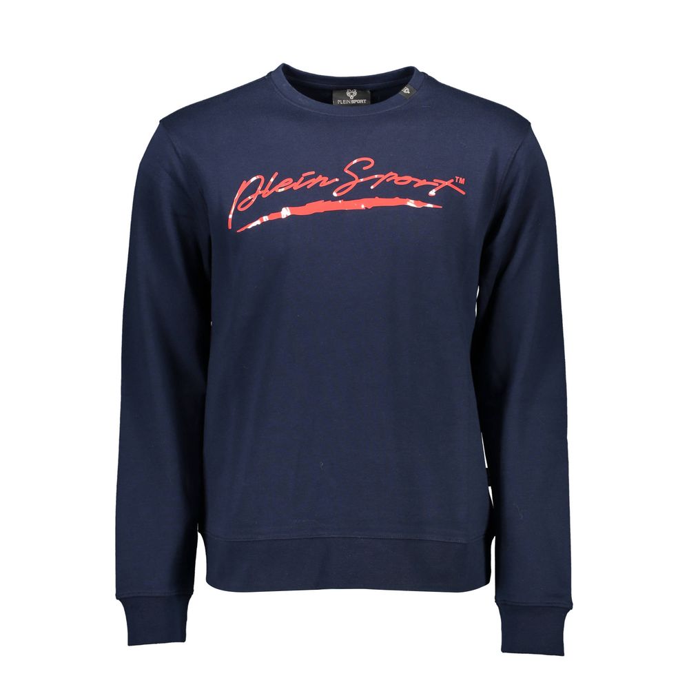 Plein Sport Blue Cotton Sweatshirt
