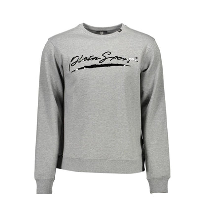 Plein Sport Gray Cotton Sweatshirt