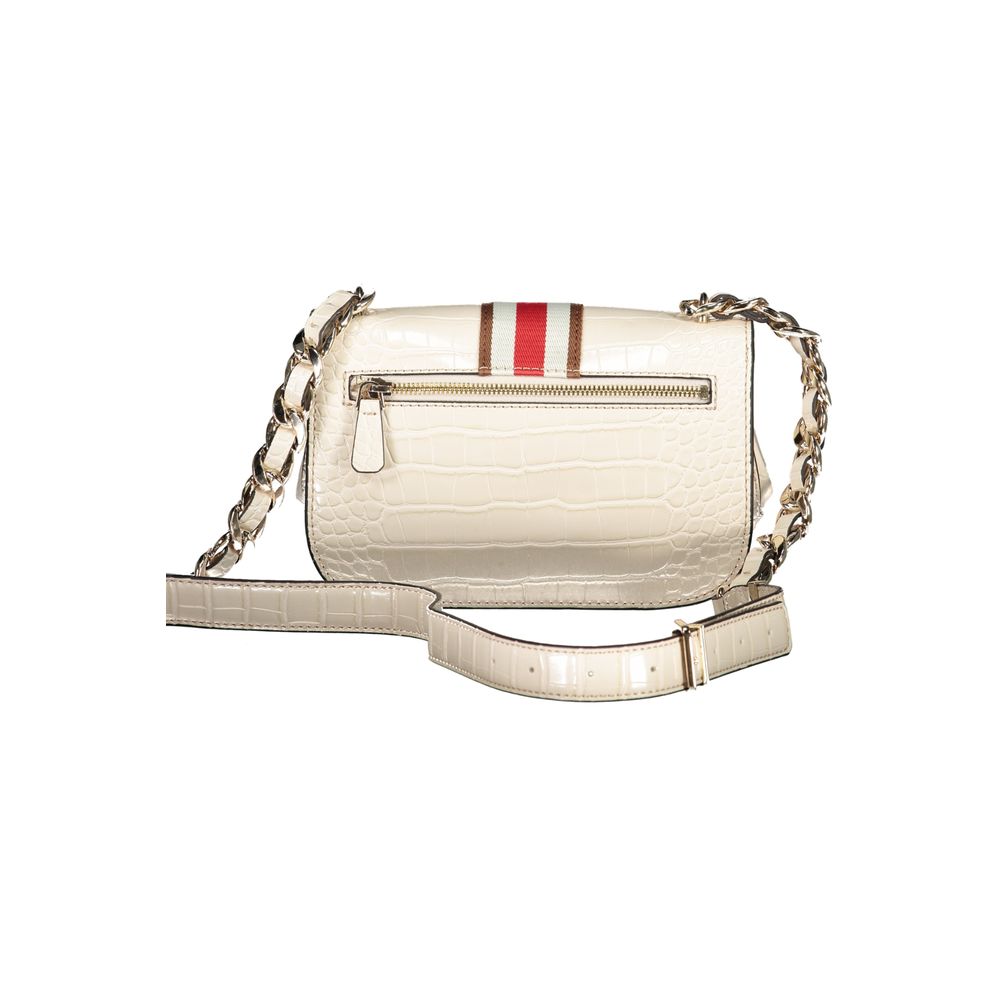 Front view with bag zipped and handles upright.