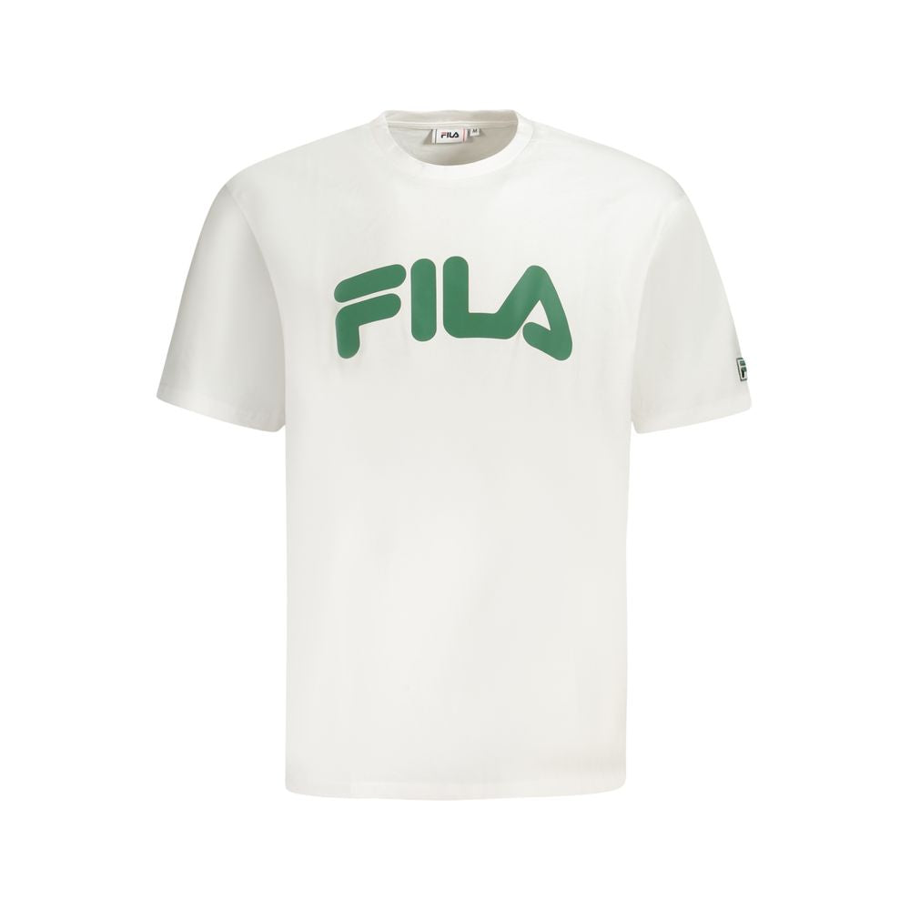 Fila White Cotton T-Shirt