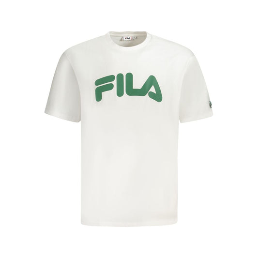 Fila White Cotton T-Shirt