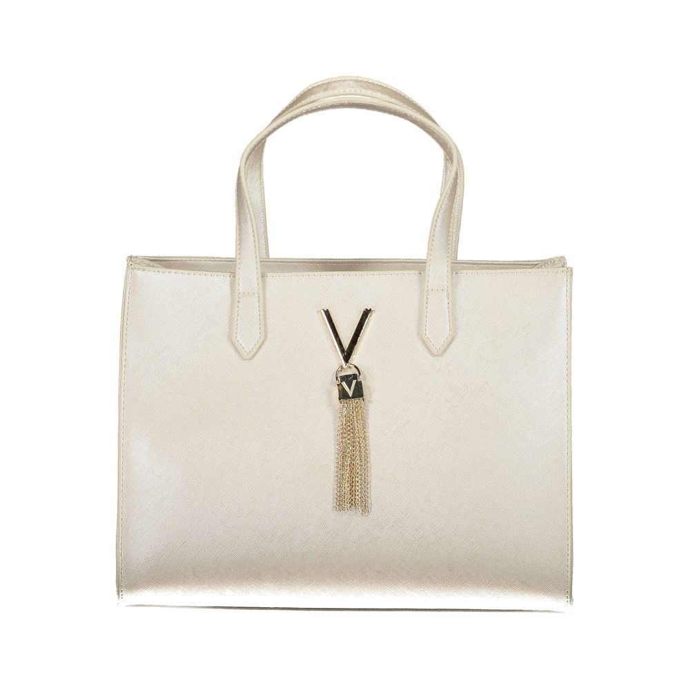 Front view with bag zipped and handles upright.