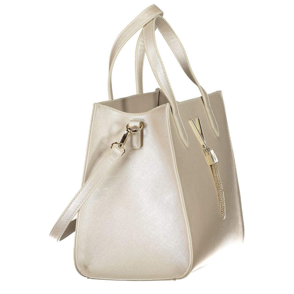 Front view with bag zipped and handles upright.