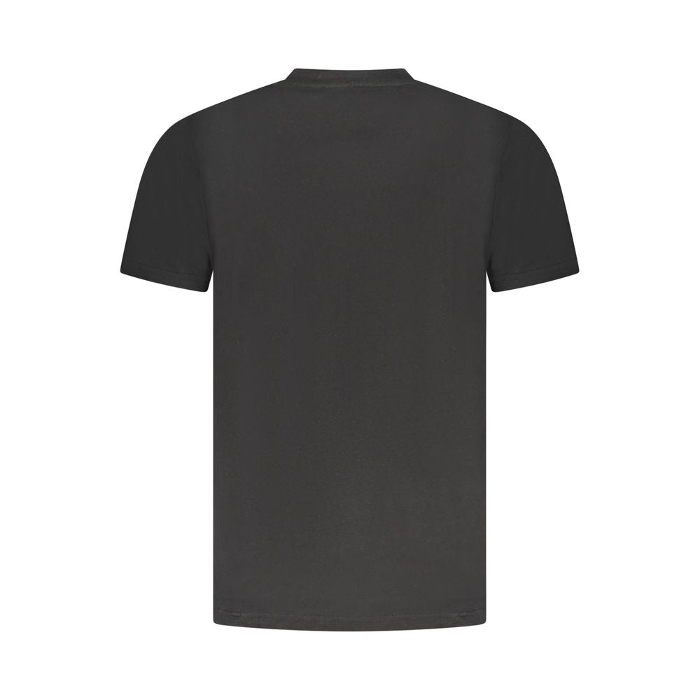 Cavalli Class Black Cotton Men T-Shirt