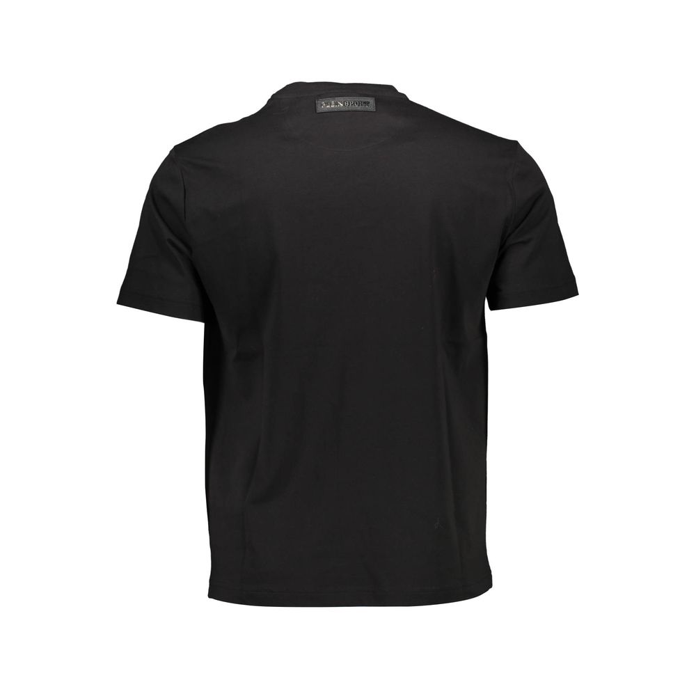 Plein Sport Black Cotton T-Shirt