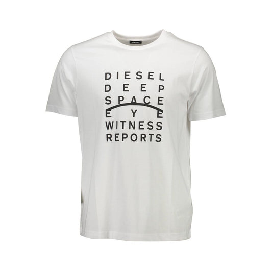 Diesel White Cotton T-Shirt