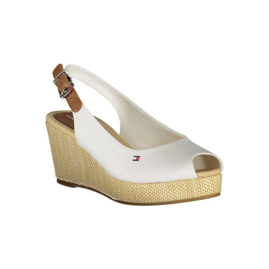 Tommy Hilfiger White Cotton Sandal TO-29009-EU40/US10