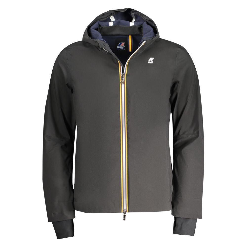 K-WAY Black Polyester Men Jacket KW-38643-S
