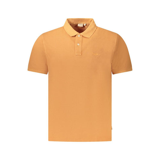 Pepe Jeans Orange Cotton Men Polo Shirt PE-36008-S