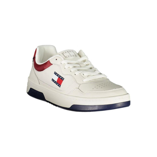 Tommy Hilfiger White Leather Men Sneaker TO-36757-EU40/US7