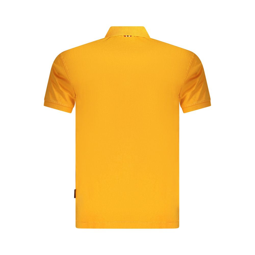 Napapijri Orange Cotton Men Polo Shirt NA-35674-S