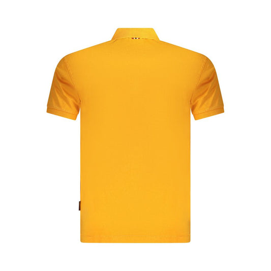 Napapijri Orange Cotton Men Polo Shirt NA-35674-S