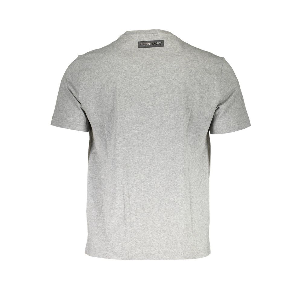 Plein Sport Gray Cotton T-Shirt