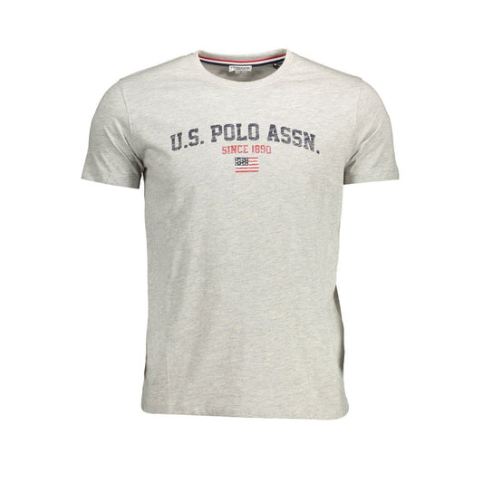 U.S. POLO ASSN. Brown Cotton Men T-Shirt with iconic logo print, crew neck, comfortable cotton blend, perfect casual wear