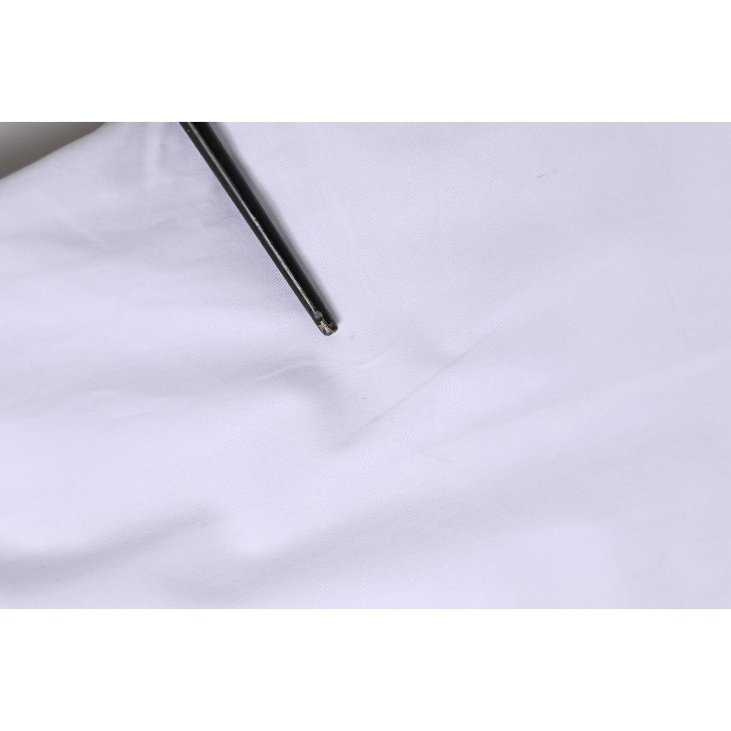 Dolce & Gabbana White Cotton GOLD Long Sleeves Dress Shirt