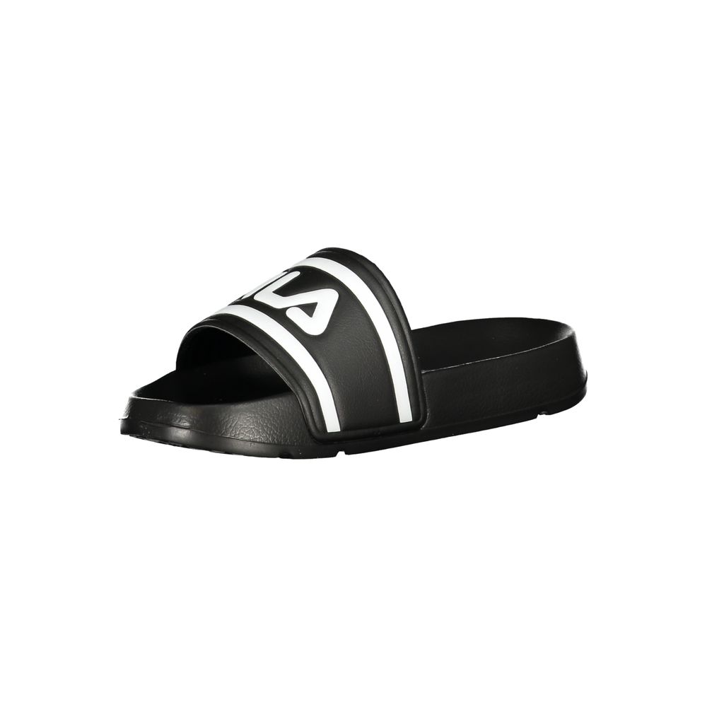 Fila Black Polyurethane Women Slipper