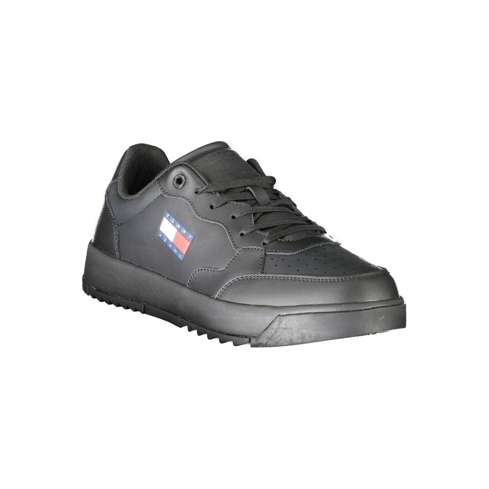 Tommy Hilfiger Black Polyester Sneaker