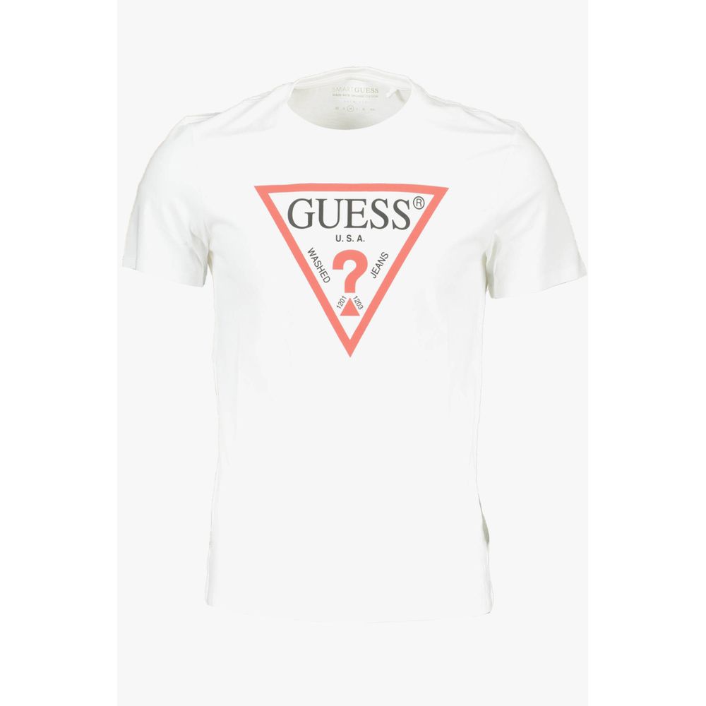 Guess Jeans White Cotton T-Shirt