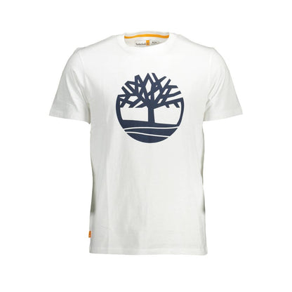 Timberland White Cotton T-Shirt