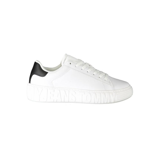 Tommy Hilfiger White Leather Men Sneaker TO-31963-EU43/US10