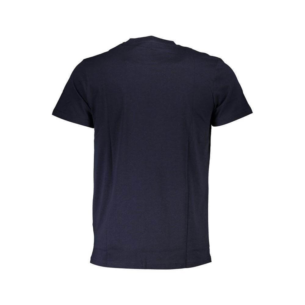 Cavalli Class Blue Cotton Men T-Shirt CA-37297-M