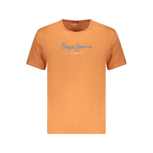 Pepe Jeans Orange Cotton T-Shirt PE-36515-XL