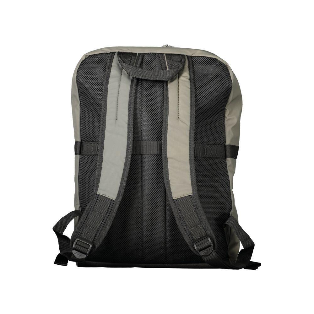 Front view with bag zipped and handles upright.