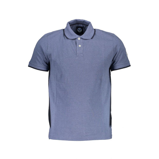 North Sails Blue Cotton Polo Shirt