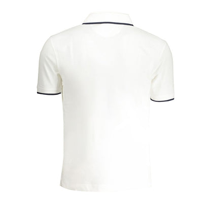 La Martina White Cotton Polo Shirt