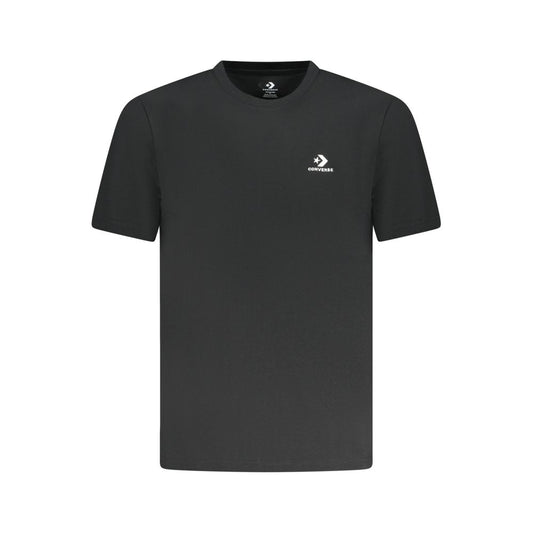 Converse Black Cotton Men T-Shirt CO-38356-XL