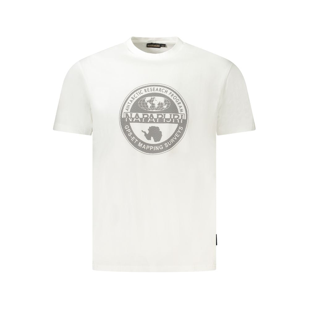 Napapijri White Cotton T-Shirt