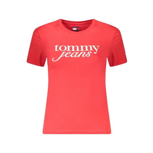 Tommy Hilfiger Red Cotton Tops & T-Shirt