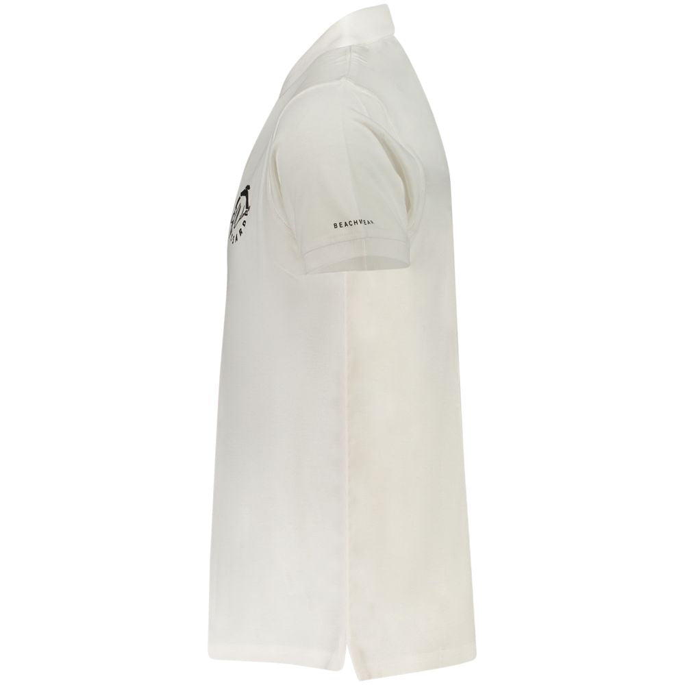 Trussardi White Cotton Men Polo Shirt