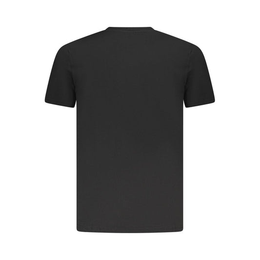 Cavalli Class Black Cotton Men T-Shirt CA-36712-M