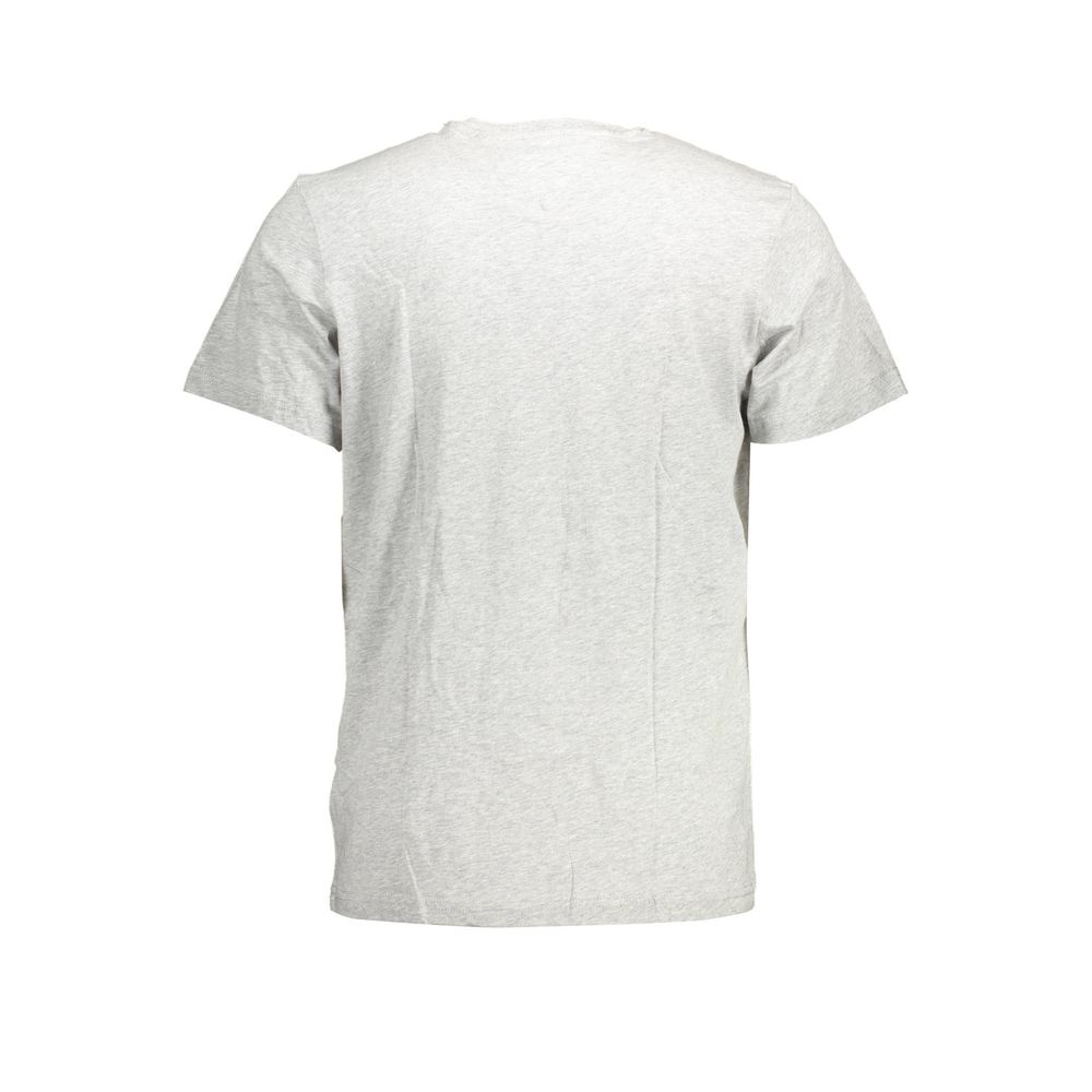 Back view of Tommy Hilfiger Brown Cotton Men T-Shirt showcasing sleek design and organic cotton quality.