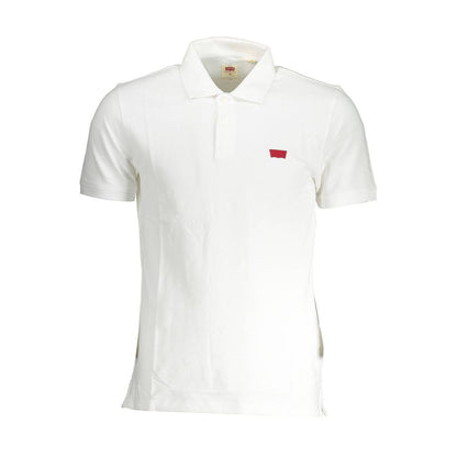 Levi's White Cotton Polo Shirt